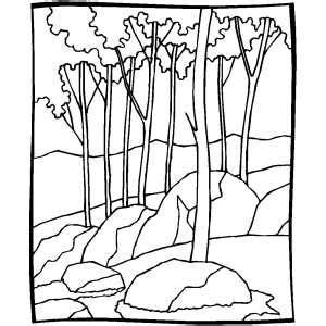 forest coloring page colouring pages forest coloring pages black