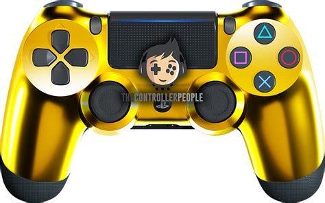 gold ps controller  controller people