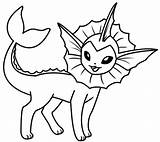 Vaporeon Ausmalen Eevee Umbreon Lineart Vulpix Pikachu Zeichnungen Niedliche Effortfulg Espeon Ideen sketch template