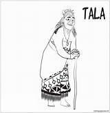 Grandma Tala Pages Online Coloring Color sketch template