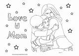 Coloring Mom Pages Birthday Mother Mothers Clipart Mart Sumi Angel Bojanke Za Library Comments sketch template