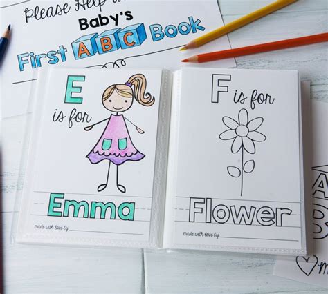 personalized abc coloring sheet add   babys  etsy abc coloring sheets abc