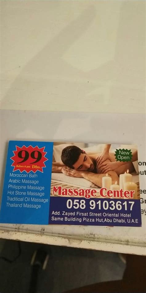 oriental massage spa center abu dhabi  zayed firsat street