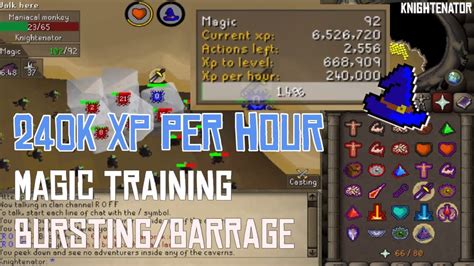 magic training guide osrs  xp  hour knightenator youtube