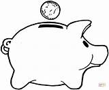 Coloring Bank Money Pages Piggy Saving Clipart Printable Template Kids Color Sheet Sheets Book Teller Templates Supercoloring Financial Smart Save sketch template