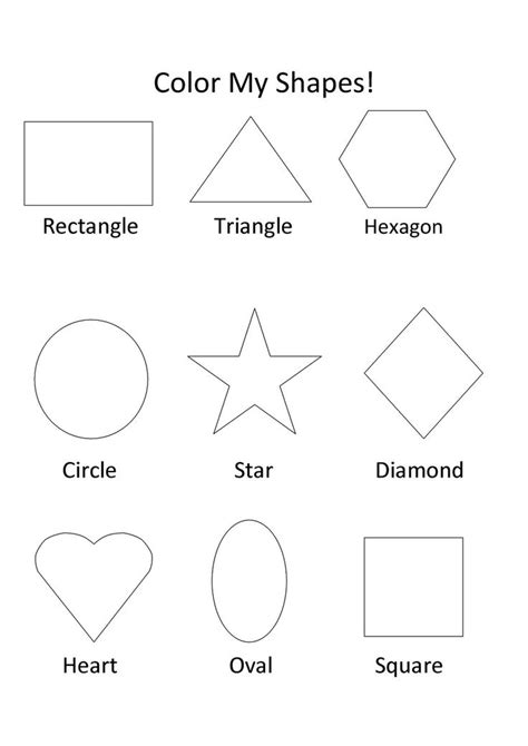 shapes coloring pages preschool coloring pages shapes worksheets