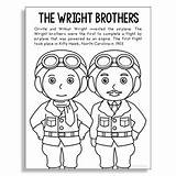 Wright Coloring Brothers Inventor Stem History Poster Craft Grade Technology Subject Original Science sketch template