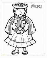 Kids Peru Coloring Activities Pages Learning Peruvian Worksheets Children Mommymaleta Ten Hispanic Multicultural Coloriage Girl Kindergarten Sheets Color Around Heritage sketch template