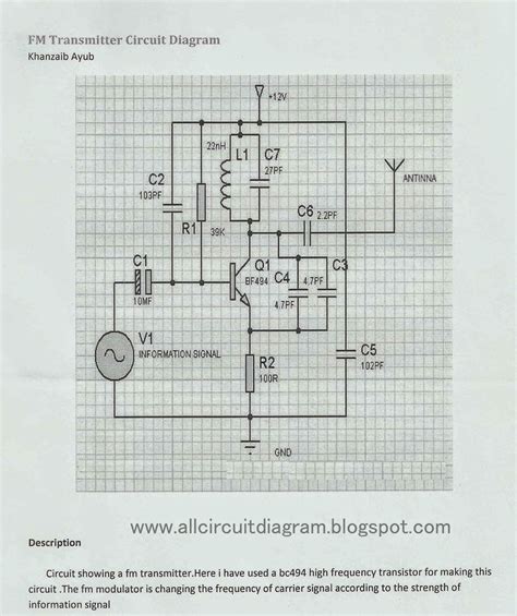 fm transmitter circuit diagram gallery  electronic circuit diagram
