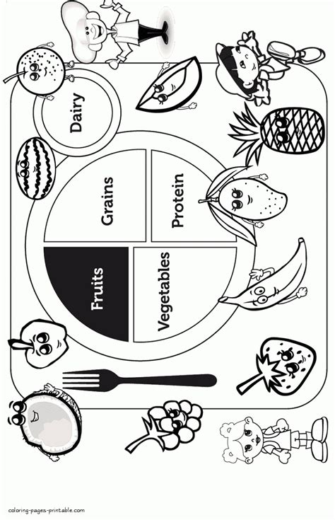 coloring pages  food fruits coloring pages printablecom