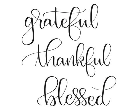 grateful thankful blessed sign thanksgiving print fall