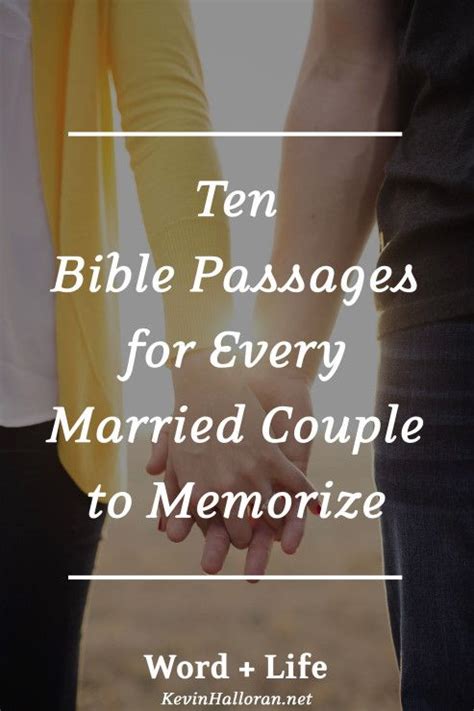 ten bible passages   married couple  memorize word life