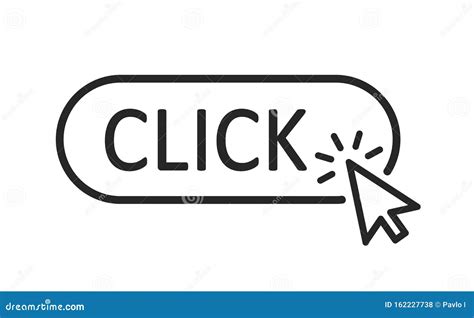 click button  arrow pointer clicking click  web button