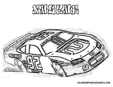nascar coloring pages blank coloring pages