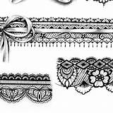 Garter Tattoo Lace Drawing Designs Drawings Professional Tattoodesignstock Choose Board sketch template