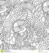 Coloring Pages Adults Nature Decorative Curl Seamless Vector Hand Doodle Ornamental Sketchy Drawn Pattern 89kb 1300 sketch template