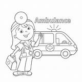 Ambulance Ambulancia Krankenwagen Loudlyeccentric Vectores Inyeccion sketch template