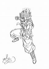 Ball Gogeta Dragon Coloring Pages Comments Library Clipart sketch template