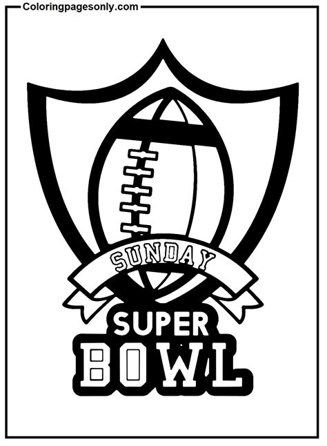 super bowl picture coloring page  printable coloring pages