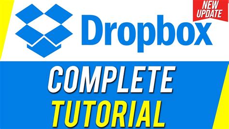dropbox complete tutorial youtube