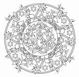 Mandala Colorare Ausmalbilder Natale Mandalas Malvorlagen Dover Pagine Doverpublications Artigianato Sheets sketch template