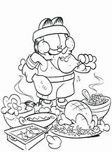 Coloring Pages Food Junk Garfield Chain Unhealthy Color Thanksgiving Cute Choices Good Healthy Sheets Printable Cartoon Getcolorings Clipart Print Foods sketch template