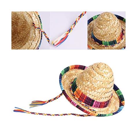 Btyms 8 Pieces Mini Sombrero Party Hats Mexican Hat Party Decorations