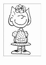 Peanuts Characters Coloring Drawing Snoopy Pages Getdrawings sketch template