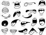 Mouths Cartoon Drawing Draw Caricature Drawings Cartoons Choose Board Sketches Mug Little Faces sketch template