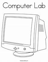 Computer Coloring Lab Built California Usa sketch template