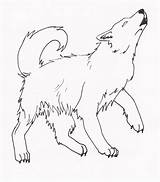 Wolf Howling Coloring Pages Moon Drawing Pup Pups Color Getdrawings Getcolorings Simple Template sketch template