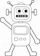 Coloring Robot Toy Pages Printable sketch template