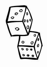 Dice Coloring Pages Drawing Getdrawings Template Edupics sketch template