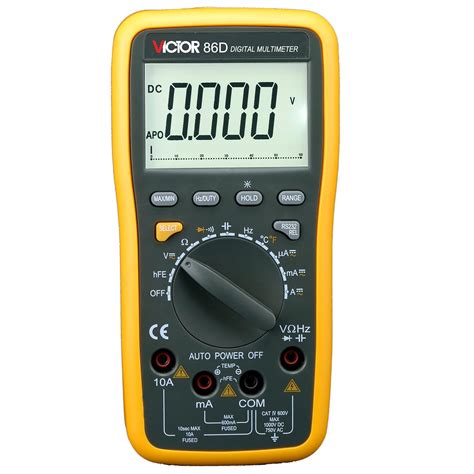 victor  multimetre numerique auto gamme voltmetre amperemetre ohmmetre testeur mesureur