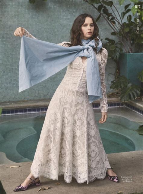 Felicity Jones In Marie Claire Magazine Uk February 2019