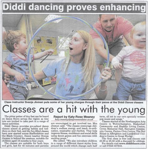 diddi dance wolverhampton and south staffordshire get some great coverage