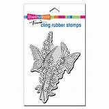 Stampendous Cling Lacy Butterflies Stamp Rubber sketch template