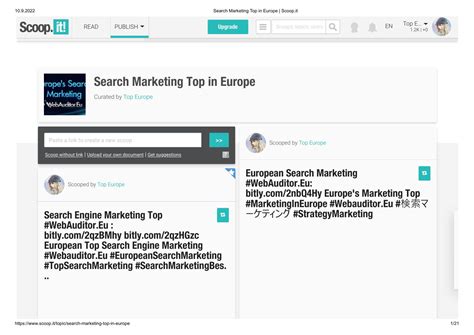 search marketing top  europe scoopit  shops  advertising