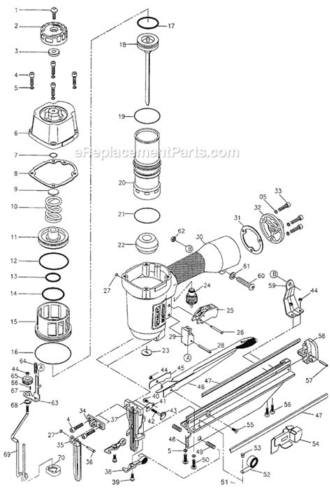 bostitch sb fn parts list  diagram ereplacementpartscom
