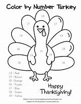 Turkey Number Color Coloring Thanksgiving Pages Kids Printable Numbers Preschool Kindergarten Activities Crafts Fun Sheets Pdf Recognition Printables Worksheet Fall sketch template