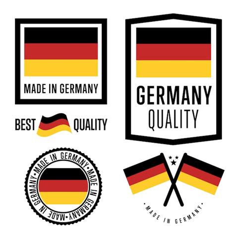 premium vector   germany label set