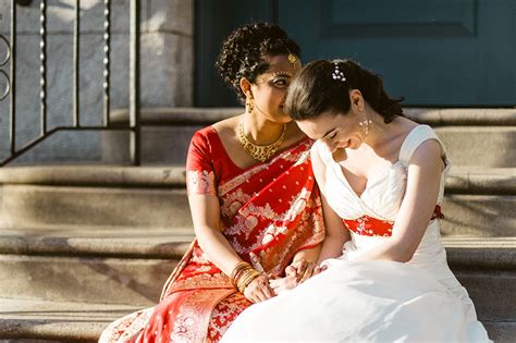 yana and archita s gorgeous jewish hindu wedding lesbian