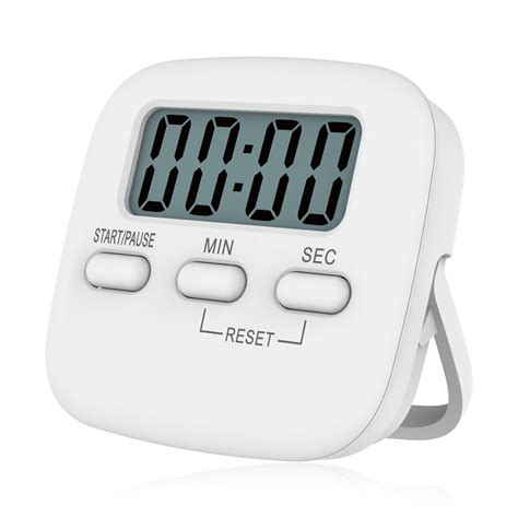 portable digital kitchen timer magnetic cooking countdown alarm  lcd screen stand  study