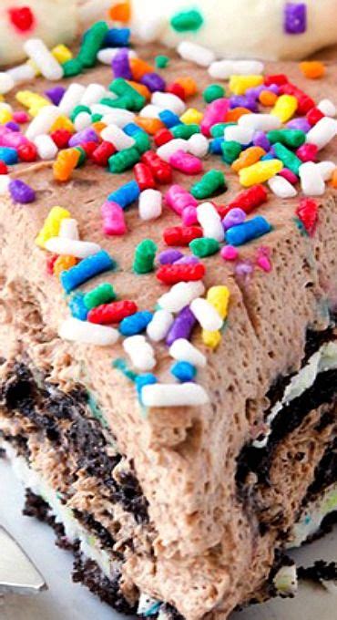Birthday Cake Oreo Icebox Cake Recipe Icebox Cake Cake Frosting