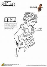 Croods Ugga Hugolescargot Depuis Coloriages sketch template