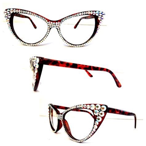 cat eye glasses fashion eye glasses crystal eyeglasses