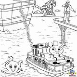 Thomas Train Rescue Friends Coloring Island Misty Sea Pages Kids Tank Engine Search Colouring Big Color Boat Printable Trains Choose sketch template