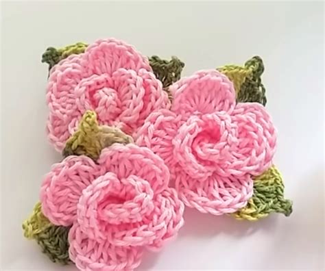 crochet flower applique   minutes  love crochet