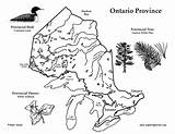 Ontario Map Province Canadian Location sketch template