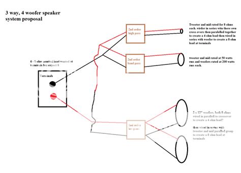 speaker crossover wiring diagram econess
